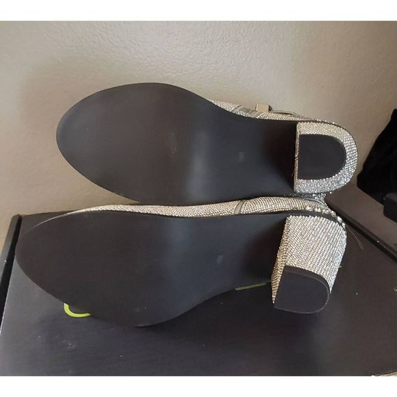 Dolls Kill Shoes Bnibdolls Kill Club Exx Silver Rhinestone Icy